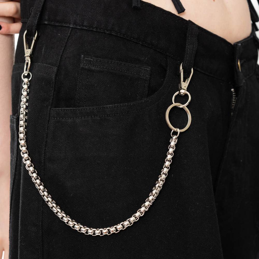 Poizen Industries - Prism Chain 30Cm Portemonneeketting/broekketting - Zilverkleurig